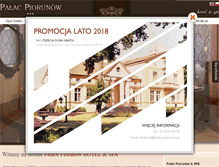 Tablet Screenshot of palac-piorunow.pl